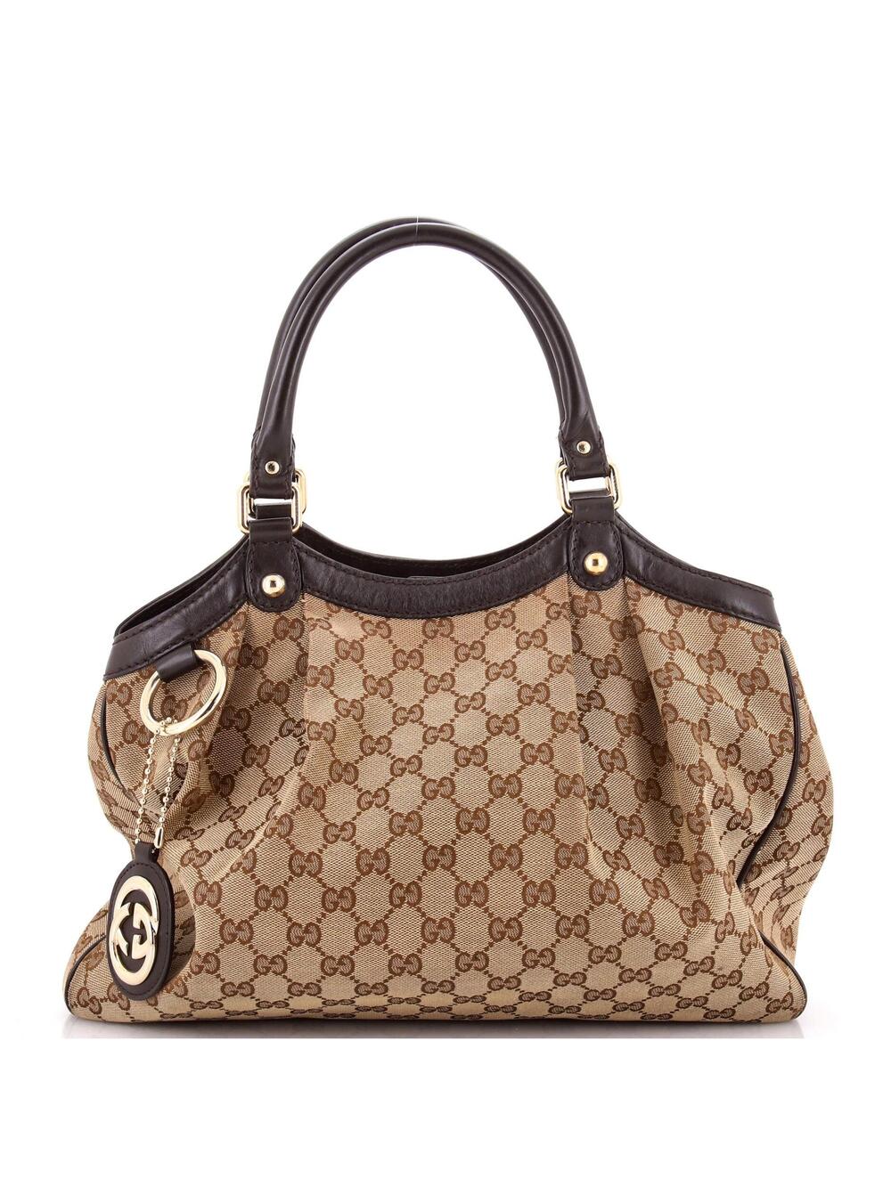 Gucci Sukey Tote Gg Canvas With Leather #281565G98B